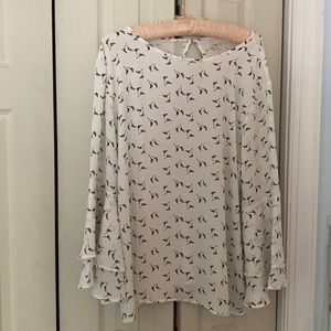 Beautiful white Loft outlet blouse. Size XL and worn only once.smoke-free home.